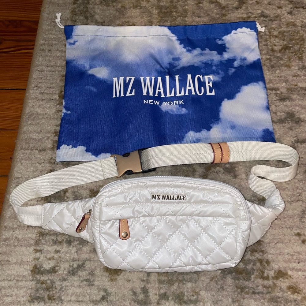 NWOT MZ Wallace White Metro Belt Bag (never used)